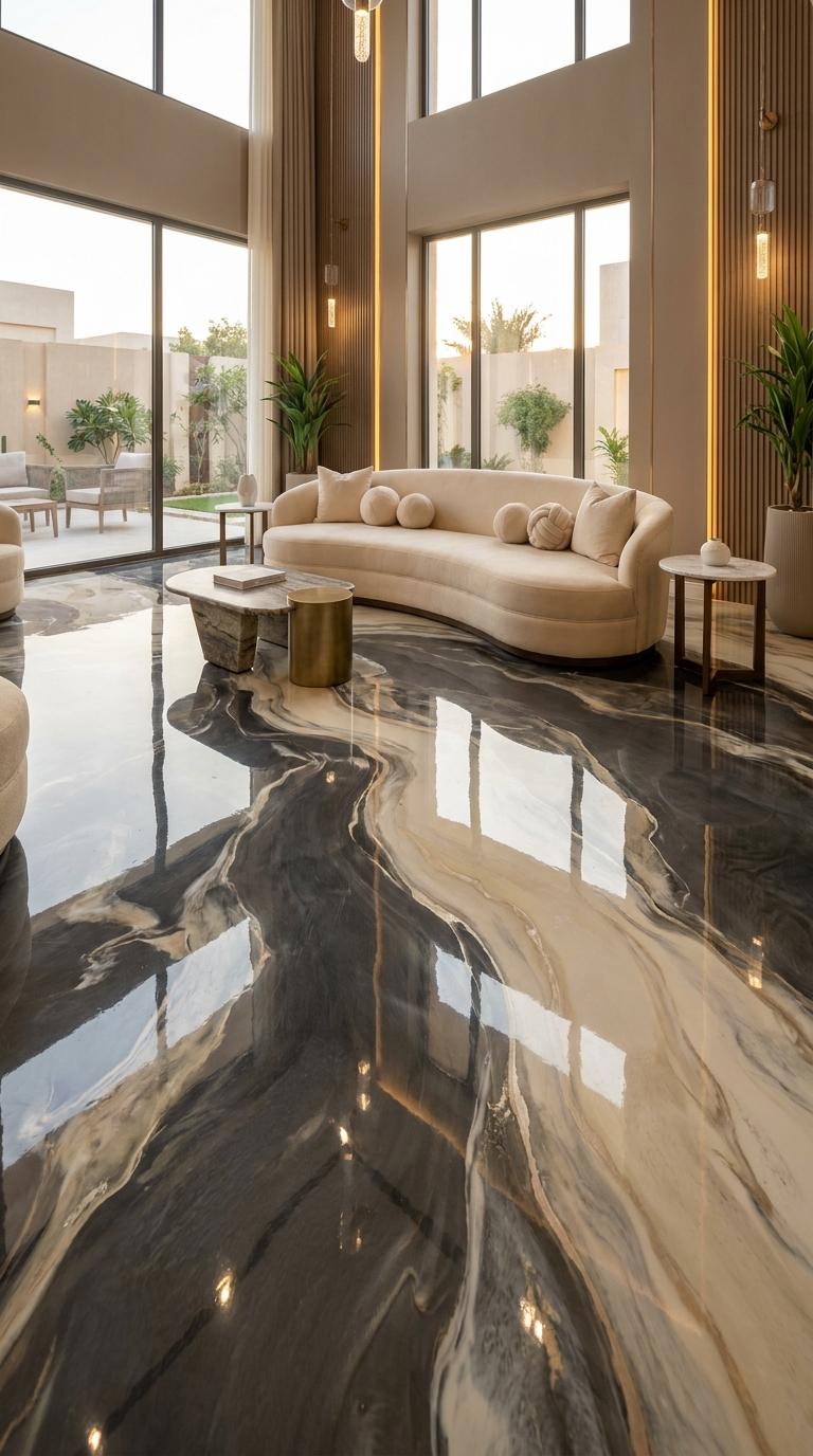 Metallic Resin Floor