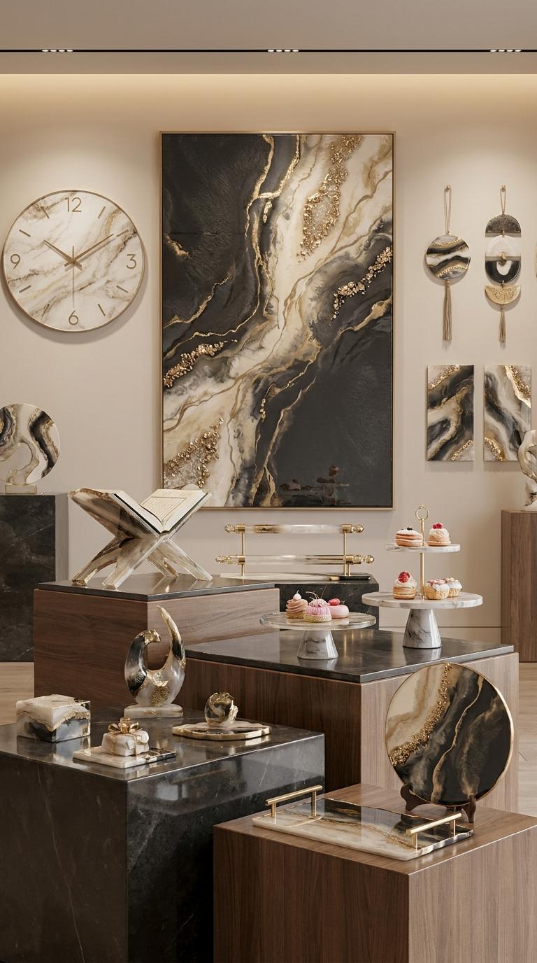 Resin Wall Clock